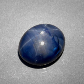 9,17 ctw natürlicher Blau Sternsaphir, Oval Schliff, Lichtundurchlässig