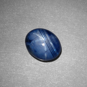 9,17 ctw natürlicher Blau Sternsaphir, Oval Schliff, Lichtundurchlässig