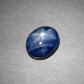 9,17 ctw natürlicher Blau Sternsaphir, Oval Schliff, Lichtundurchlässig