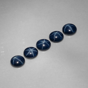  ct natürliche Blau Sternsaphir-Edelsteine, Oval Schliff, Lichtundurchlässig