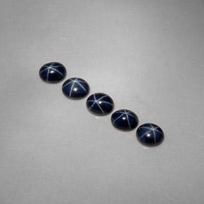  ct natürliche blauer Stern-Saphir-Edelsteine, Oval Schliff, Lichtundurchlässig