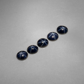  ct natürliche blauer Stern-Saphir-Edelsteine, Oval Schliff, Lichtundurchlässig