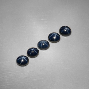  ct natürliche blauer Stern-Saphir-Edelsteine, Oval Schliff, Lichtundurchlässig