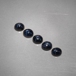  ct natürliche blauer Stern-Saphir-Edelsteine, Oval Schliff, Lichtundurchlässig