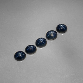  ct natürliche blauer Stern-Saphir-Edelsteine, Oval Schliff, Lichtundurchlässig