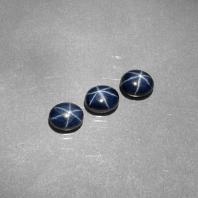  ct natürliche Blau Sternsaphir-Edelsteine, Oval Schliff, Lichtundurchlässig