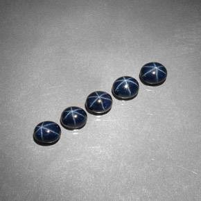  ct natürliche blauer Stern-Saphir-Edelsteine, Oval Schliff, Lichtundurchlässig
