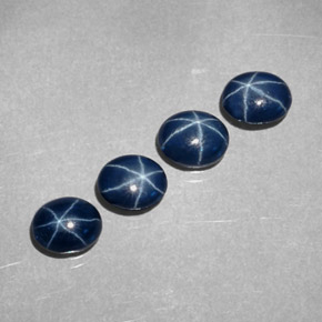  ct natürliche Blau Sternsaphir-Edelsteine, Oval Schliff, Lichtundurchlässig