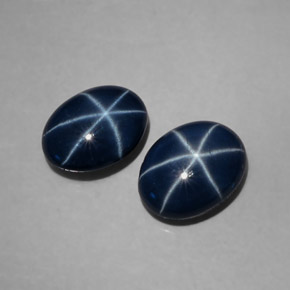  ct natürliche blauer Stern-Saphir-Edelsteine, Oval Schliff, Lichtundurchlässig