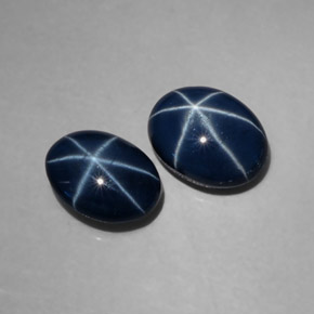  ct natürliche blauer Stern-Saphir-Edelsteine, Oval Schliff, Lichtundurchlässig