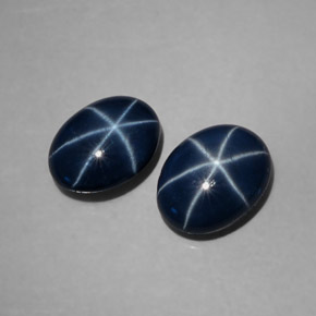  ct natürliche blauer Stern-Saphir-Edelsteine, Oval Schliff, Lichtundurchlässig