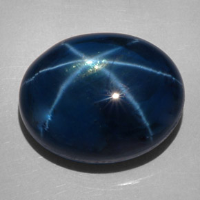 62,28 ctw natürlicher blauer Stern-Saphir, Oval Schliff, Lichtundurchlässig