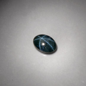 9,17 ctw natürlicher Blau Sternsaphir, Oval Schliff, Lichtundurchlässig