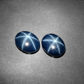  ct natürliche blauer Stern-Saphir-Edelsteine, Oval Schliff, Lichtundurchlässig