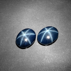  ct natürliche blauer Stern-Saphir-Edelsteine, Oval Schliff, Lichtundurchlässig