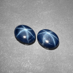  ct natürliche blauer Stern-Saphir-Edelsteine, Oval Schliff, Lichtundurchlässig