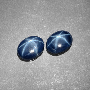  ct natürliche blauer Stern-Saphir-Edelsteine, Oval Schliff, Lichtundurchlässig