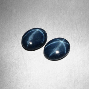  ct natürliche blauer Stern-Saphir-Edelsteine, Oval Schliff, Lichtundurchlässig