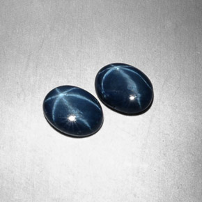  ct natürliche blauer Stern-Saphir-Edelsteine, Oval Schliff, Lichtundurchlässig