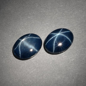  ct natürliche blauer Stern-Saphir-Edelsteine, Oval Schliff, Lichtundurchlässig
