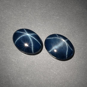  ct natürliche blauer Stern-Saphir-Edelsteine, Oval Schliff, Lichtundurchlässig