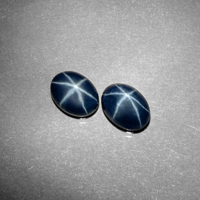  ct natürliche blauer Stern-Saphir-Edelsteine, Oval Schliff, Lichtundurchlässig