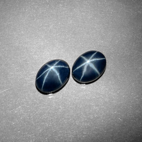  ct natürliche blauer Stern-Saphir-Edelsteine, Oval Schliff, Lichtundurchlässig