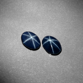  ct natürliche blauer Stern-Saphir-Edelsteine, Oval Schliff, Lichtundurchlässig