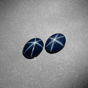  ct natürliche blauer Stern-Saphir-Edelsteine, Oval Schliff, Lichtundurchlässig
