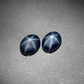  ct natürliche blauer Stern-Saphir-Edelsteine, Oval Schliff, Lichtundurchlässig