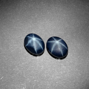  ct natürliche blauer Stern-Saphir-Edelsteine, Oval Schliff, Lichtundurchlässig