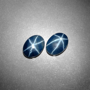  ct natürliche blauer Stern-Saphir-Edelsteine, Oval Schliff, Lichtundurchlässig