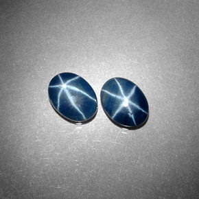  ct natürliche blauer Stern-Saphir-Edelsteine, Oval Schliff, Lichtundurchlässig