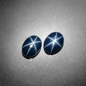  ct natürliche Blau Sternsaphir-Edelsteine, Oval Schliff, Lichtundurchlässig