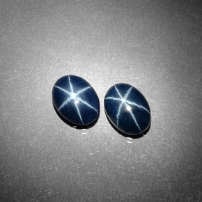  ct natürliche Blau Sternsaphir-Edelsteine, Oval Schliff, Lichtundurchlässig