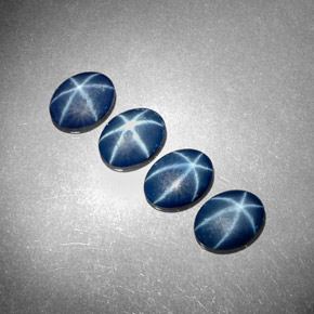  ct natürliche blauer Stern-Saphir-Edelsteine, Oval Schliff, Lichtundurchlässig