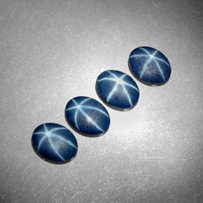 ct natürliche blauer Stern-Saphir-Edelsteine, Oval Schliff, Lichtundurchlässig