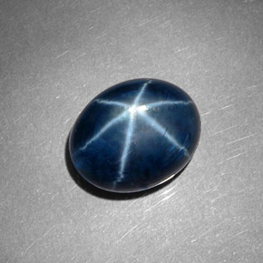 8,60 ctw natürlicher blauer Stern-Saphir, Oval Schliff, Lichtundurchlässig