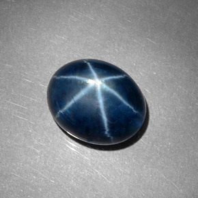 8,60 ctw natürlicher blauer Stern-Saphir, Oval Schliff, Lichtundurchlässig