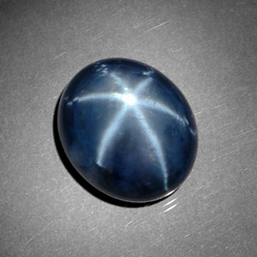 9,17 ctw natürlicher Blau Sternsaphir, Oval Schliff, Lichtundurchlässig