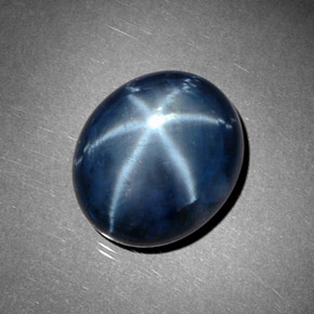 9,17 ctw natürlicher Blau Sternsaphir, Oval Schliff, Lichtundurchlässig