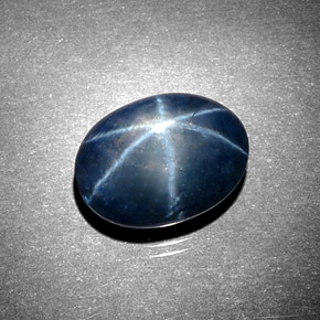 9,17 ctw natürlicher Blau Sternsaphir, Oval Schliff, Lichtundurchlässig