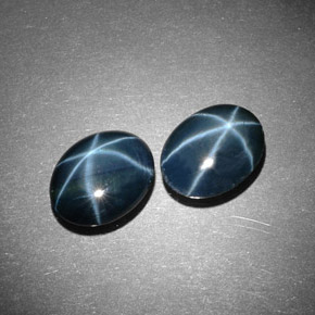  ct natürliche blauer Stern-Saphir-Edelsteine, Oval Schliff, Lichtundurchlässig