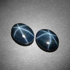  ct natürliche blauer Stern-Saphir-Edelsteine, Oval Schliff, Lichtundurchlässig