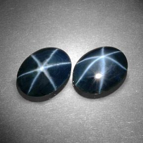  ct natürliche blauer Stern-Saphir-Edelsteine, Oval Schliff, Lichtundurchlässig