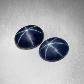  ct natürliche blauer Stern-Saphir-Edelsteine, Oval Schliff, Lichtundurchlässig