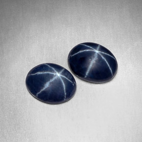  ct natürliche blauer Stern-Saphir-Edelsteine, Oval Schliff, Lichtundurchlässig