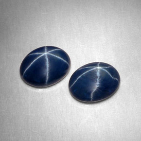  ct natürliche blauer Stern-Saphir-Edelsteine, Oval Schliff, Lichtundurchlässig