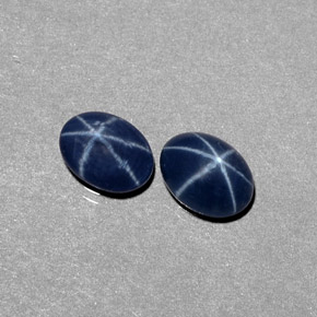  ct natürliche blauer Stern-Saphir-Edelsteine, Oval Schliff, Lichtundurchlässig