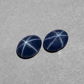  ct natürliche blauer Stern-Saphir-Edelsteine, Oval Schliff, Lichtundurchlässig